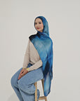 Printed Modal Hijab - MIDNIGHT TIDE