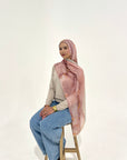 Printed Modal Hijab - BLOSSOM MARBLE