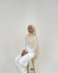 Plain Modal Hijab - IVORY