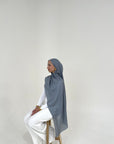 Plain Modal Hijab - SLATE