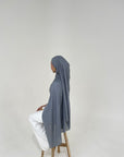 Plain Modal Hijab - SLATE