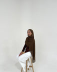 Plain Modal Hijab - OLIVE