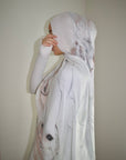 Printed Modal Hijab - Stone Marble