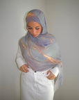 Printed Modal Hijab - Lilac Marble