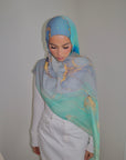 Printed Modal Hijab - Crystal Marble